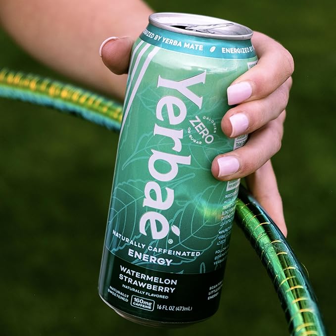 Yerbaé Watermelon Strawberry Functional Energy Drink - 0 Sugar, 0 Calories, 0 Carbs. Yerbae is