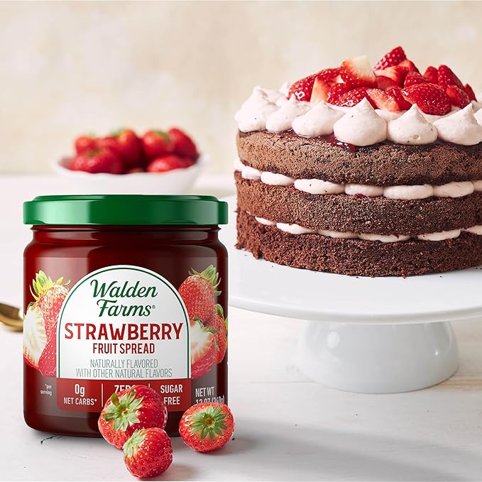 Walden Farms Fruit Spread Variety Pack Blueberry, Raspberry & Strawberry Fruit Flavors – Zero