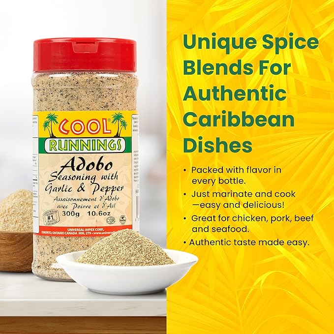Cool Runnings Adobo Seasoning with Pepper and Garlic 300g ??Savory and Aromatic Adobo Spice Blend