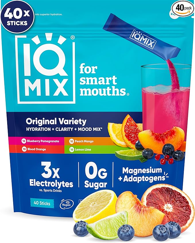 IQMIX Hydration Electrolyte Powder ??4-in-1 Formula for Hydration, Mental Clarity, Mood and