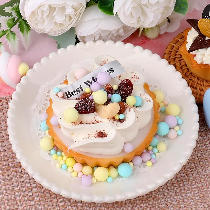 Pastel Pearl Sprinkles Cake Decorations, 6 Sizes Mix 4.6 oz Edible Sugar Sprinkles for Cupcake