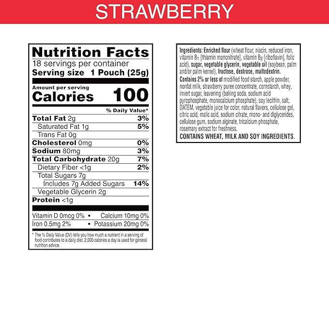 Special K Bar Pastry Crisps, 100 Calories, Breakfast Bars, Value Size, Strawberry, 15.84oz Box (36