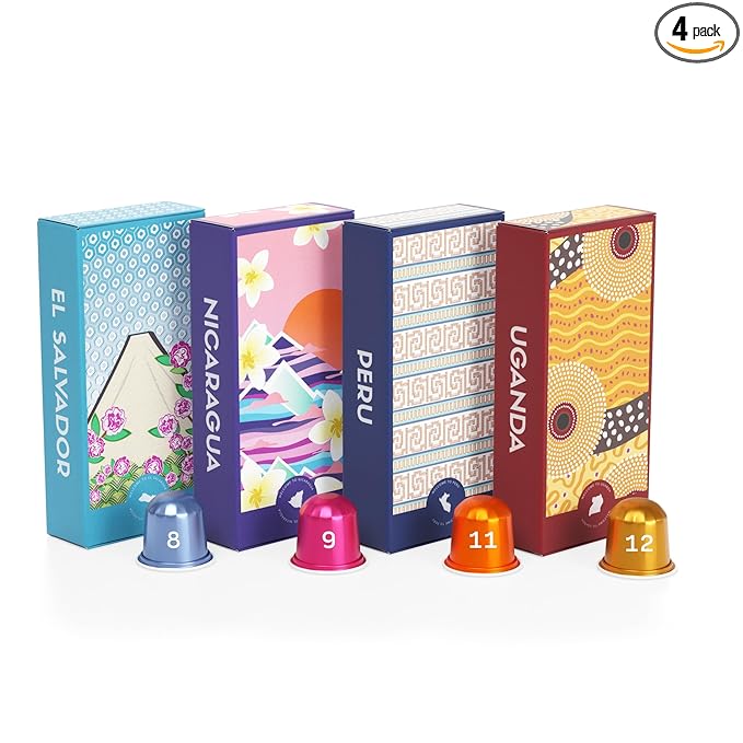 Atlas Coffee Club Espresso Pods Compatible with Nespresso Original– All Roast Variety Pack (40