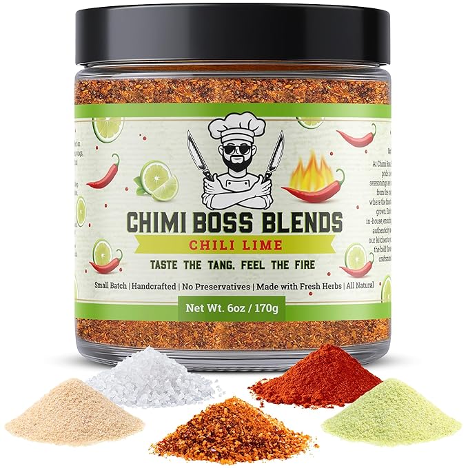Chimi Boss Chili Lime Seasoning, 6oz ??Zesty & Spicy Dry Rub for Tacos, Chicken, Veggies, Fruit and