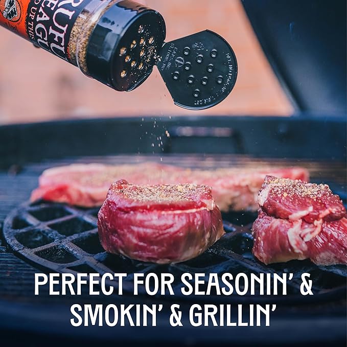 Rufus Teague BBQ Seasoning Gift Set, Big Box O' Rub BBQ Dry Rub for Smoking and Grilling Meat, 5