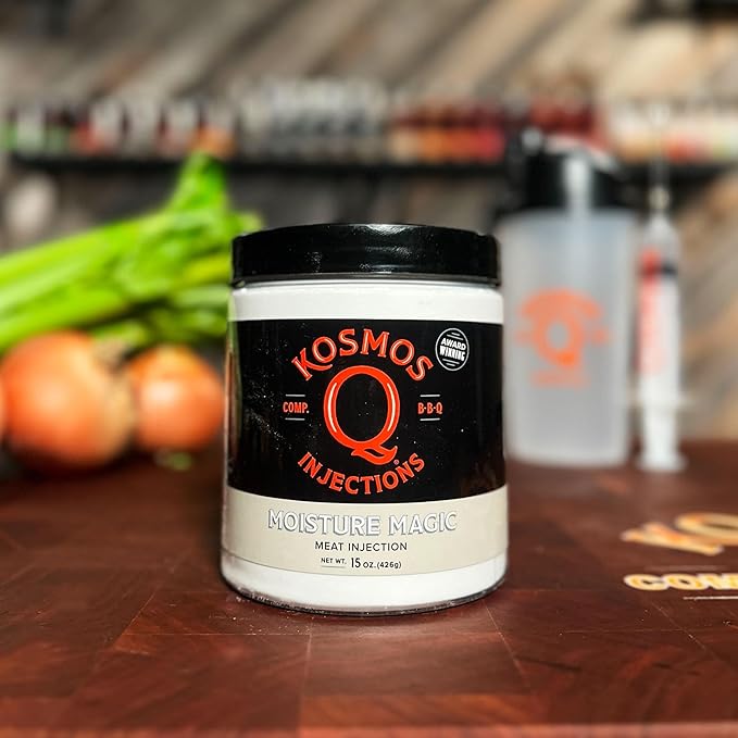 Kosmos Q Moisture Magic BBQ Injection, Phosphate Meat Marinade for Chicken, Pork, Brisket, Fish &