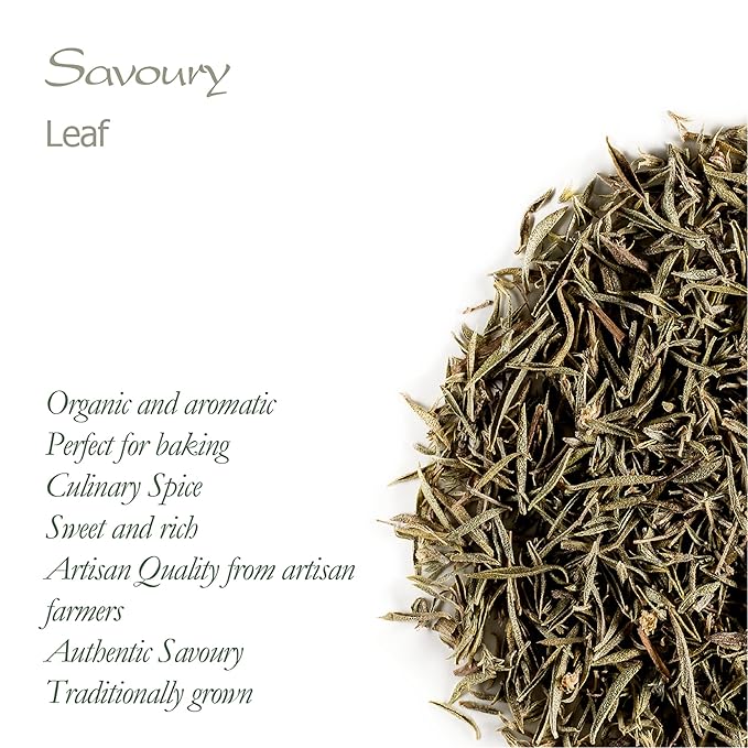 Savory Organic Culinary Whole Herb - Quality Savoury Leaf - Savory Spice Savory Leaves Savory Herb