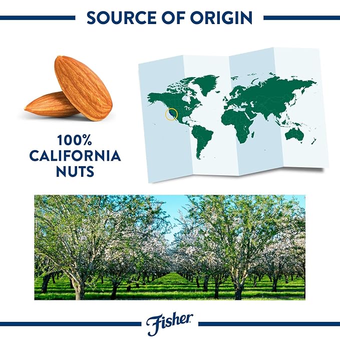 Fisher Chef's Naturals Unsalted Sliced Almonds 24oz Resealable Bag, Raw Nuts Perfect for Cooking
