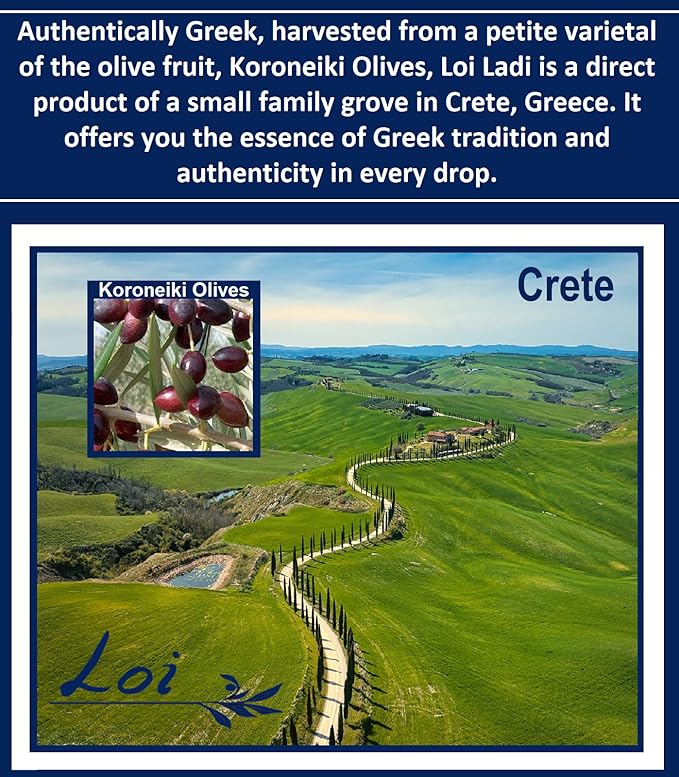 Loi Ladi - Extra Virgin Olive Oil from Crete, Greece by Chef Maria Loi, Authentic and Unfiltered