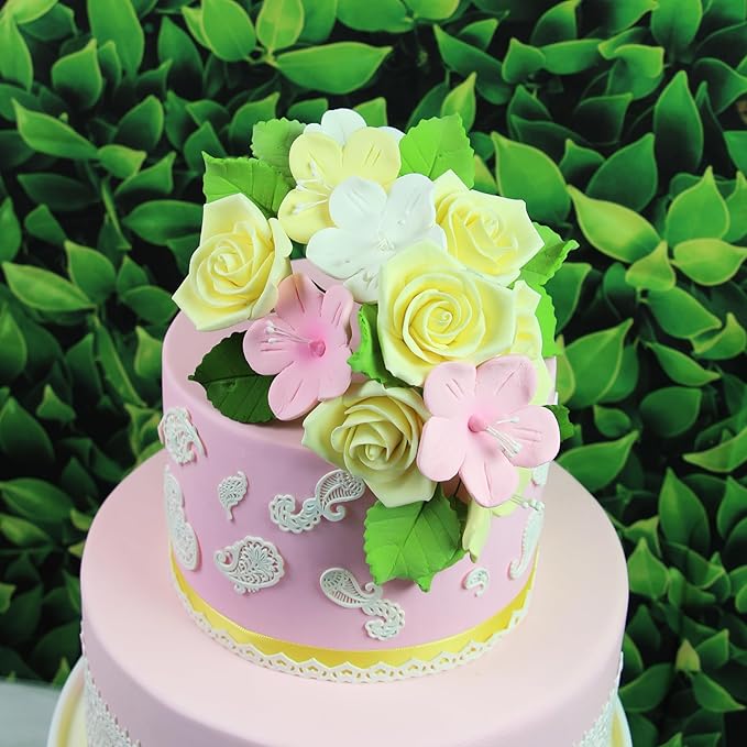 Global Sugar Art Fruit Blossom Sugar Cake Flowers, White with Wires, 12 Count by Chef Alan Tetreault