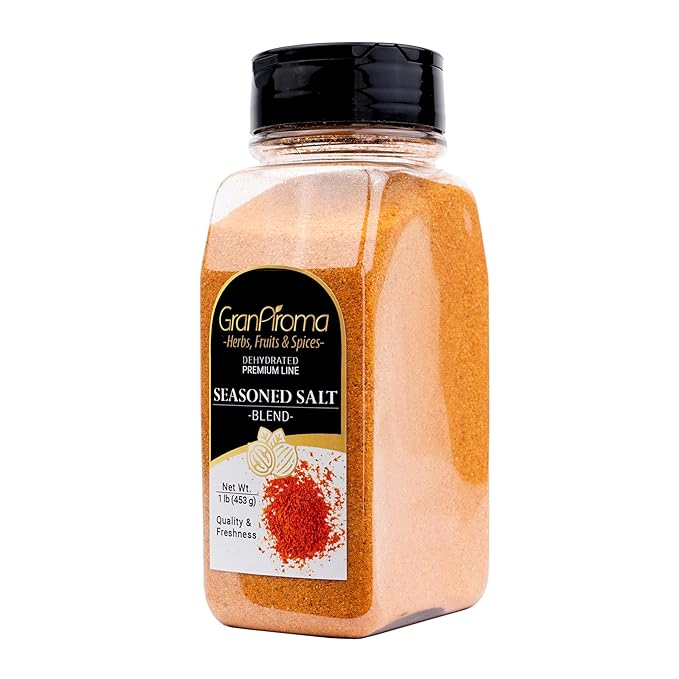 GranAroma Seasoned Salt, Savory Blend, Seasoning for Grilled Meats, Roasted Vegetables, and Soups