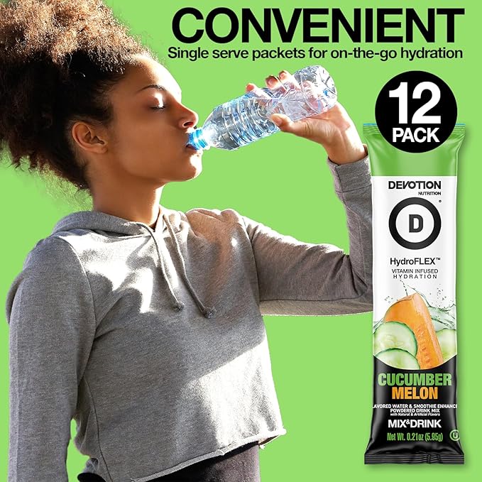 Devotion Nutrition HydroFLEX Water Flavoring Packets ??Sugar-Free Hydration with Vitamins &