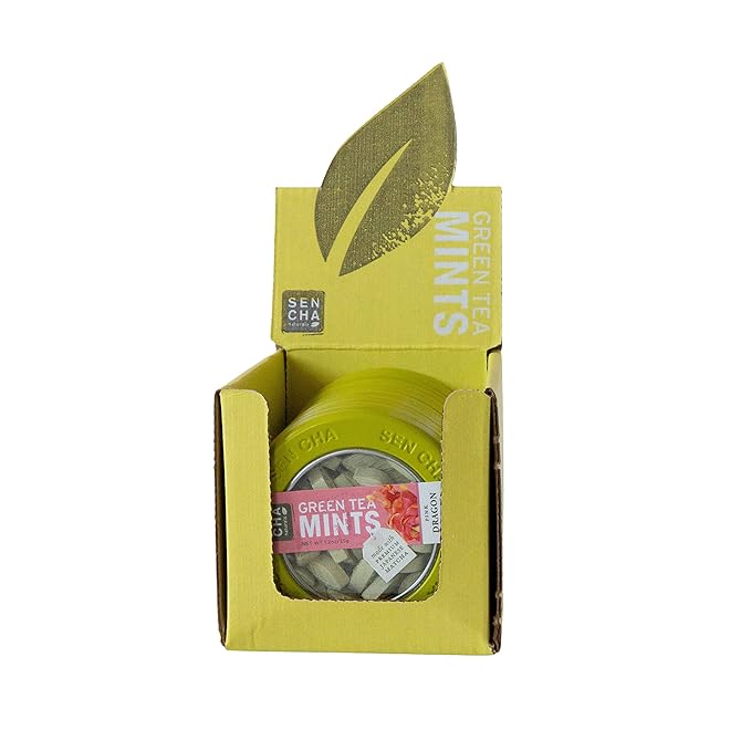 SEN CHA Naturals Green Tea Mints (Pink Dragonfruit, 1.2oz (Pack of 6))
