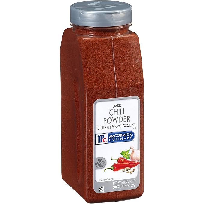 McCormick Culinary Dark Chili Powder, 20 oz - One 20 Ounce Container or Dark Chili Powder, Enhances