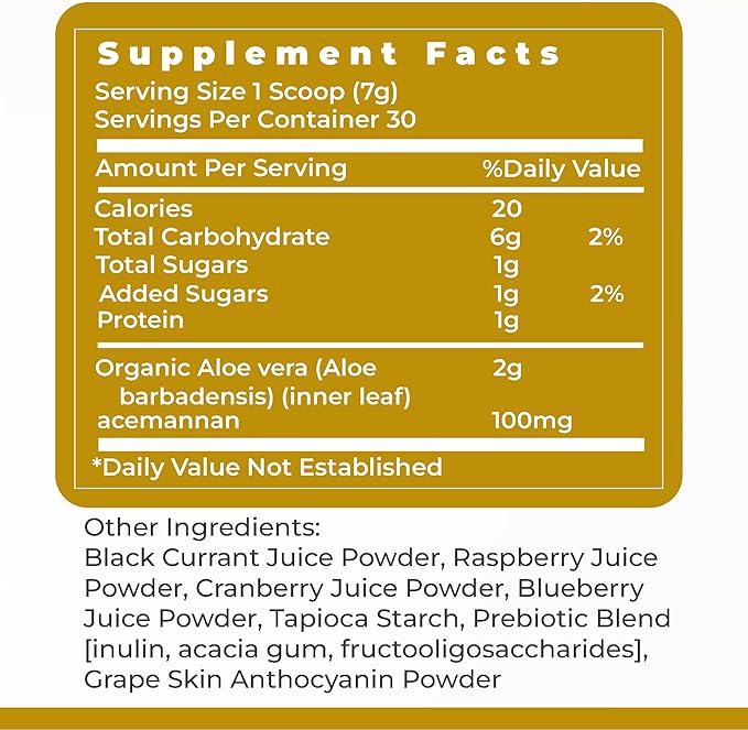 Premier Research Labs Aloe Powder - Aloe Vera Powder, Aloe Vera Drink Mix for Skin and Digestion