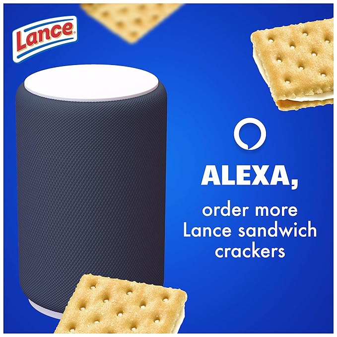 Lance Sandwich Crackers, Captain's Wafers Cream Cheese and Chives, 20 Packs, 6 Sandwiches Each