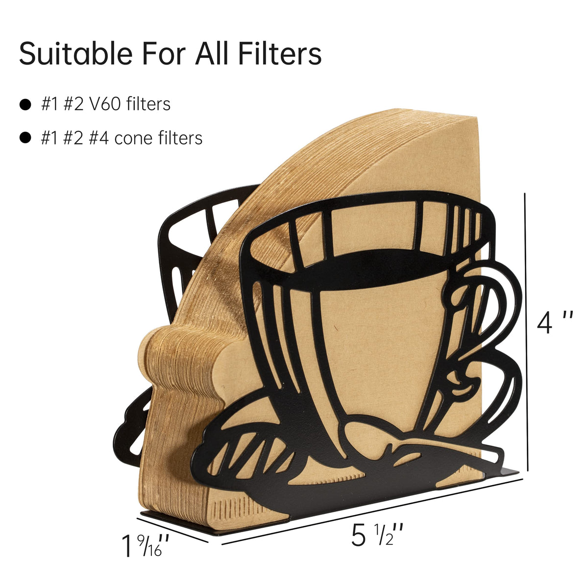 1 Pcs Coffee Filter Holder, Coffee Paper Storage Rack for Filter Paper