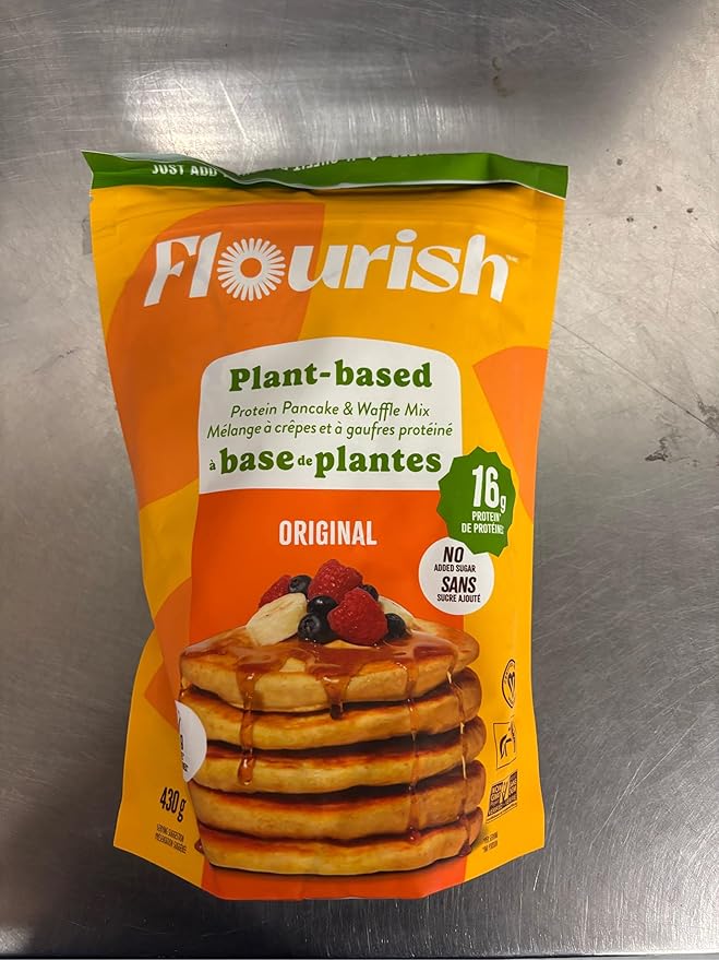 Flourish Plant-Based Protein Pancake & Waffle Mix, Gluten-Free, Dairy-Free, Nut-Free, Soy-Free