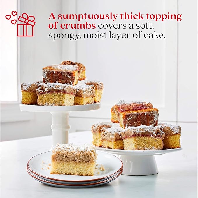 David's Cookies Fresh Baked Gourmet Crumb Cake Food Gift Basket - Gourmet Crumb Cake Assortment