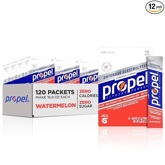 Propel Electrolyte Enhanced Water Drink Mix Powder Packets, Watermelon, Zero Calorie & Zero Sugar