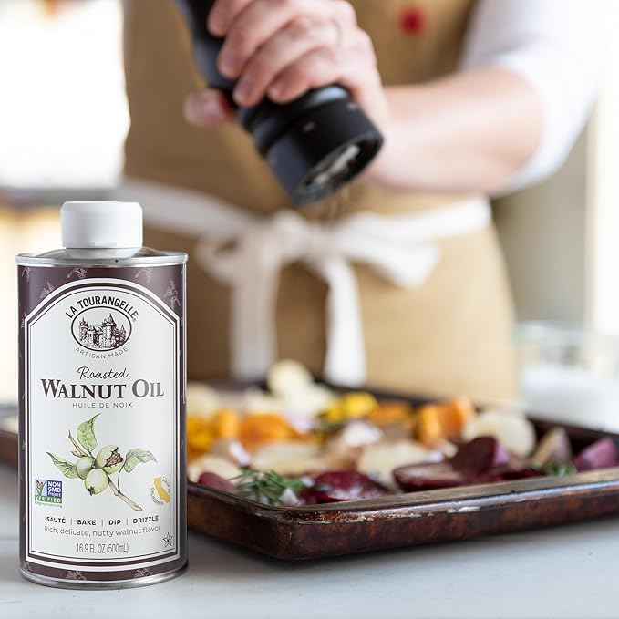 La Tourangelle, Roasted Walnut Oil, Plant-Based Source of Omega-3 Fatty Acid, Cooking, Baking, &