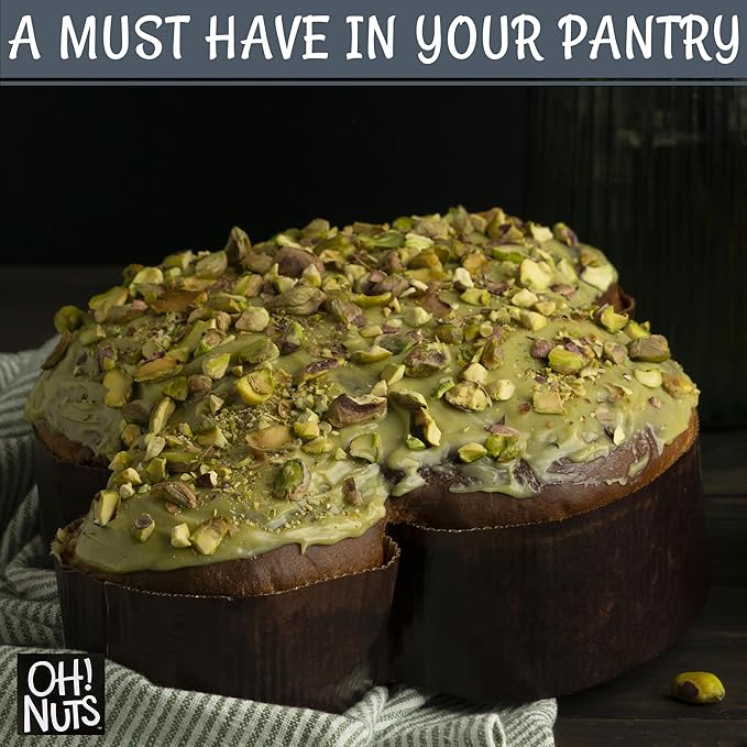Oh! Nuts Pistachios Iranian Style - Roasted Lightly Salted - 1 lb - Shelled Whole Nuts - Packed in