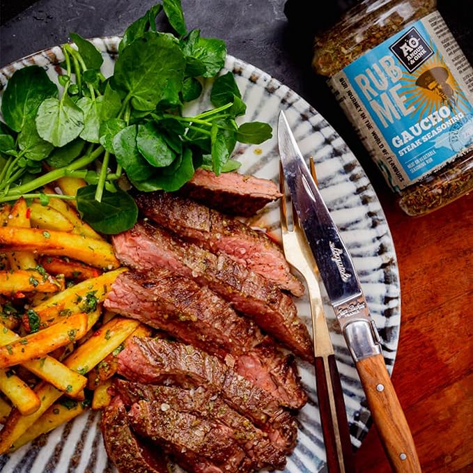Angus & Oink | Rub Me BBQ Seasoning | Gaucho Flavour | Authentic Argentine Asado Experience |