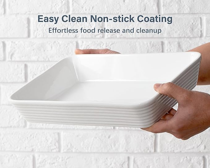 ONEMORE Ceramic Baking Dish, 9x13 Baking Pan Casserole Dish Large Rectangular Baking Dishes for