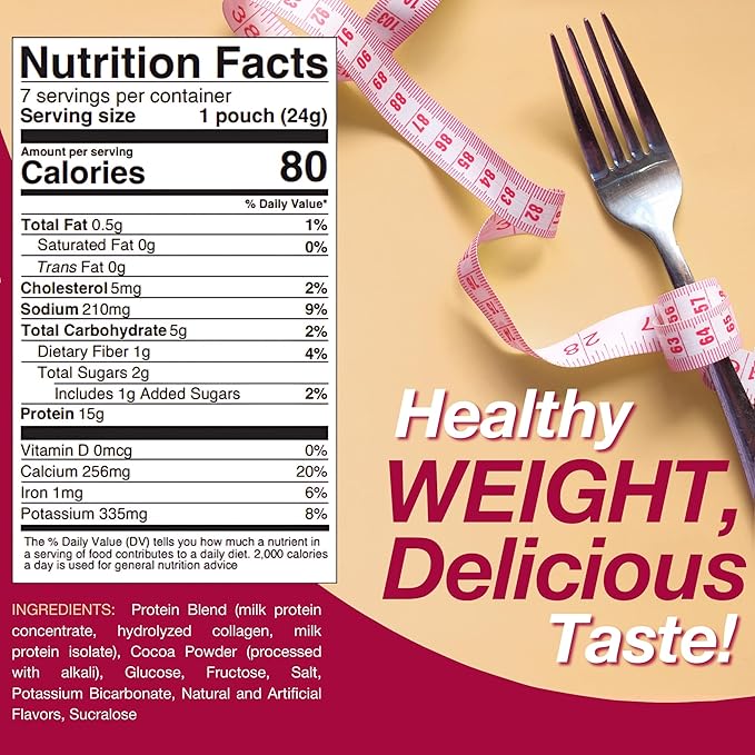 ProtiDIET High Protein Hot Cocoa Mix - 15g Protein - Low Fat, Quick and Easy-to-Prepare Hot Cocoa