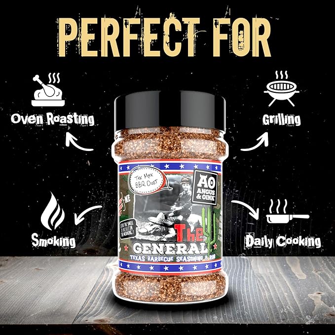 Angus & Oink | The General Tex Mex BBQ Seasoning | Authentic Deep Southern Flavour | Perfect for