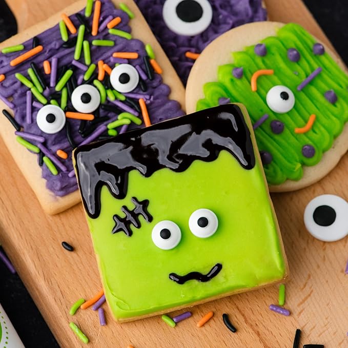 Sweets Indeed Monster Cookie Decorating Kit ??14.59 oz Halloween Cookie Kit with 8 Cookies, 2