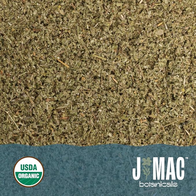J Mac Botanicals, Organic Rubbed Sage (2 oz), Certified USDA Organic, Dried Rubbed Sage Leaf.
