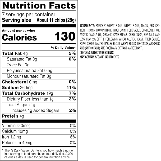 Stacy's Everything Flavored Bagel Chips, 7 Ounce Bag
