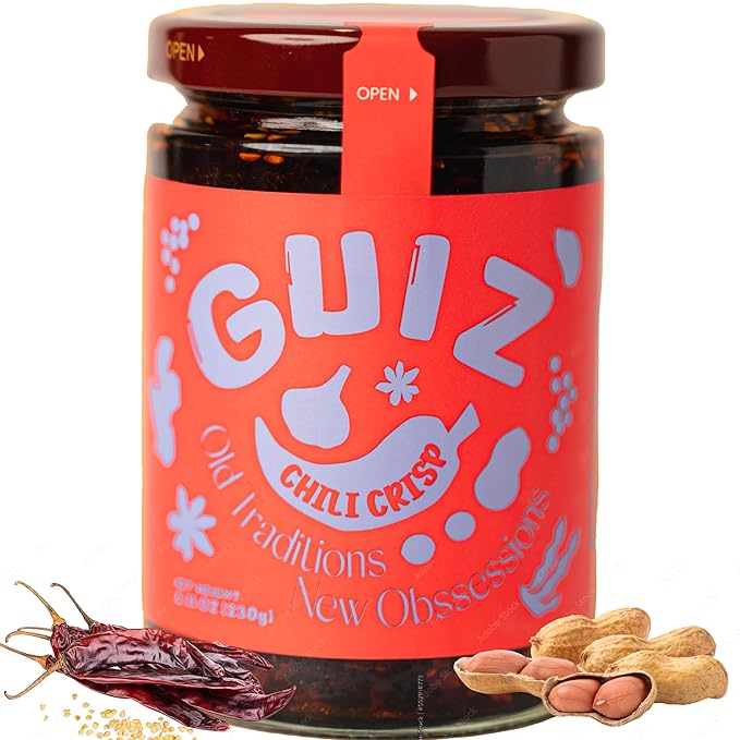 GUIZ Classic Guizhou Chili Crisp with Peanuts: Authentic Spice, Crunchy Delight, Bold Premium