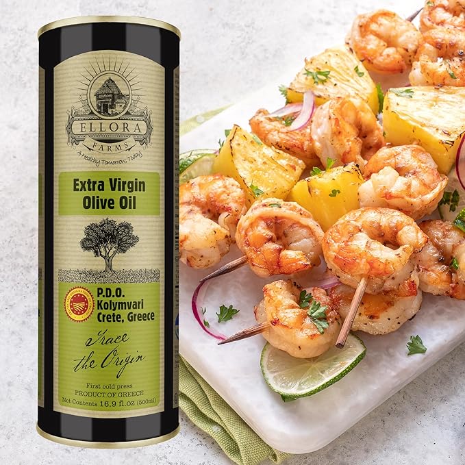 Ellora Farms, Single Estate Extra Virgin Olive Oil, PDO Crete, Greece, Traceable Olive oil, Kosher