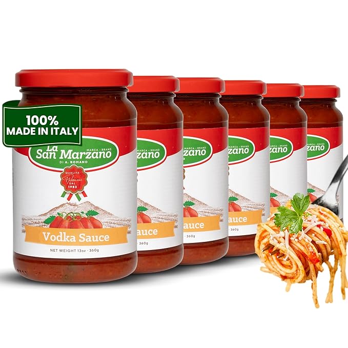 La San Marzano Vodka Sauce, 13 oz, Pasta Sauce Made in Italy, All Purpose Tomato Premium Quality