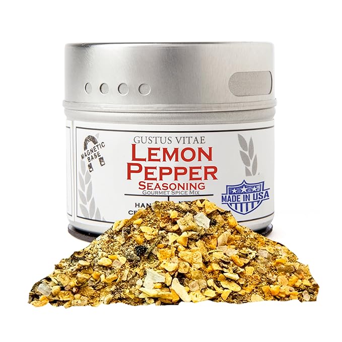 Lemon Pepper Seasoning | All Natural | Non GMO | Hand Crafted | 2.2 oz (62 g) | Gourmet Spice Mix |