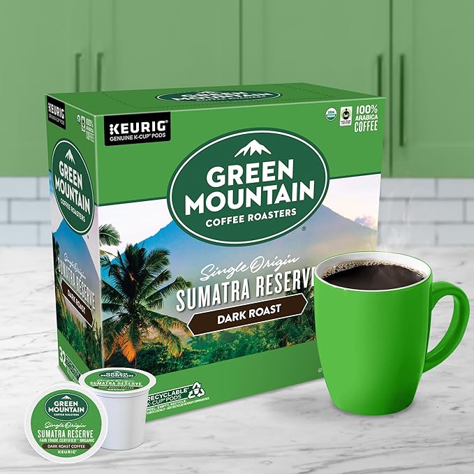 Green Mountain Coffee Roasters Sumatra Reserve Coffee, Keurig Single-Serve K-Cup pods, Dark Roast