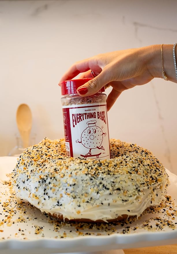 Bakers Club 8.5oz Everything Bagel Seasoning Blend - Authentic New York Style Spices for Bagels