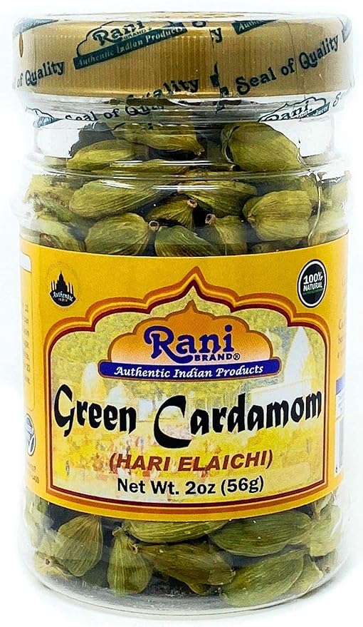 Rani Green Cardamom Pods Spice (Hari Elachi) 2oz (56g) PET Jar, Pack of 12 ~ All Natural | Vegan |