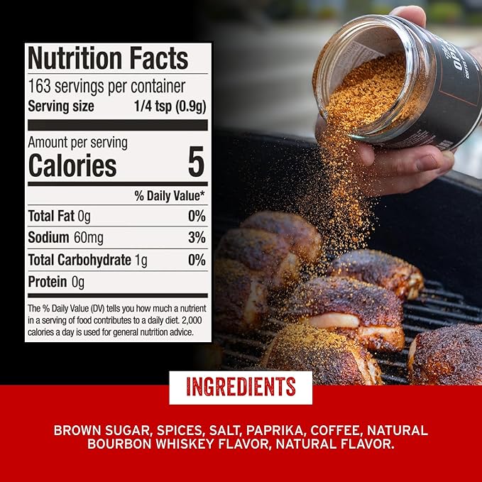 PS Seasoning The Eye Opener - Coffee Bourbon BBQ Seasonings and Rubs for Smoking, Grilling, Baking