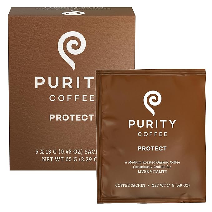 Purity Coffee PROTECT Highest Antioxidant Light-Medium Roast - USDA Certified Organic Specialty