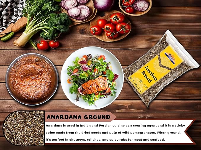 Rani Anardana (Pomegranate) Ground, Indian Spice 3.5oz (100g) ~ All Natural | No Color | Gluten