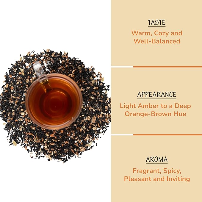 BREWIX, Pumpkin Spice Black Tea, Loose Leaf Tea (50+ Cups, 3.53oz/100g) | Fall | Halloween | Warm