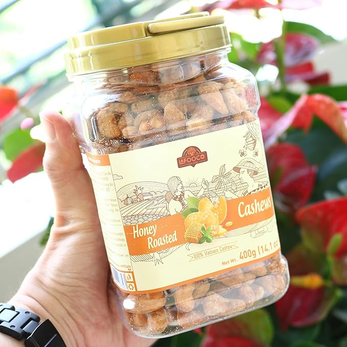 LAFOOCO Honey Roasted Cashews, Sweet Tasty Gourmet, Vietnam Cashew, Rich in Nutrients, Gift for