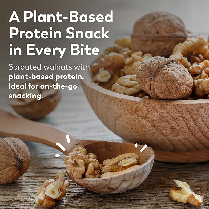 Lark Ellen Farm Organic Sprouted Walnuts ??Raw, Unsalted, Keto-Friendly, Healthy Vegan Snack