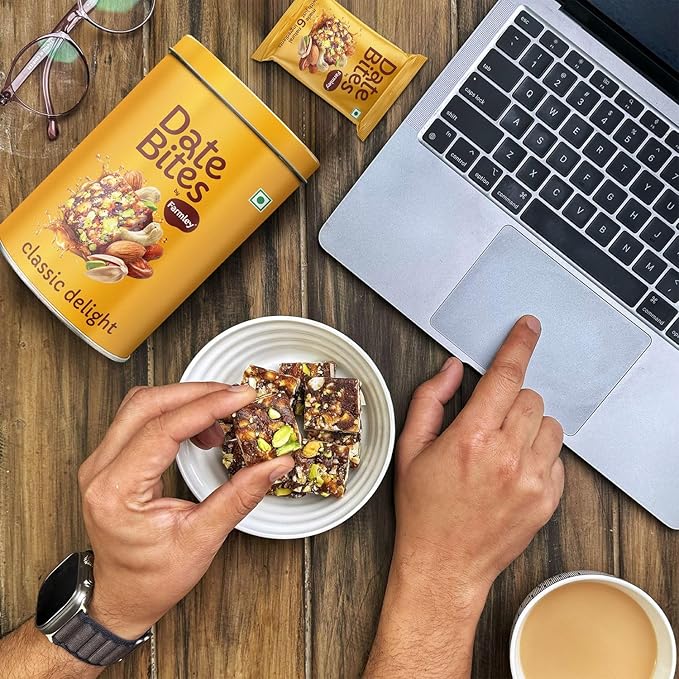 Farmley Protein Dates Bars Jars| Dates Bite with No Added Sugar | Made with Zero Added Sugar |
