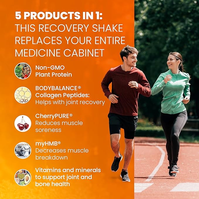 SaltWrap Protein Clinic ??Total Body Recovery Shake with Collagen Peptides, HMB, Tart Cherry