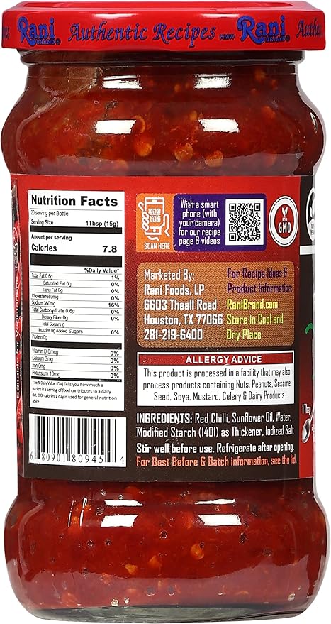 Asian Kitchen Red Chilli Cooking Paste 10.58oz (300g) Glass Jar ~ Vegan | Gluten Free | NON-GMO |