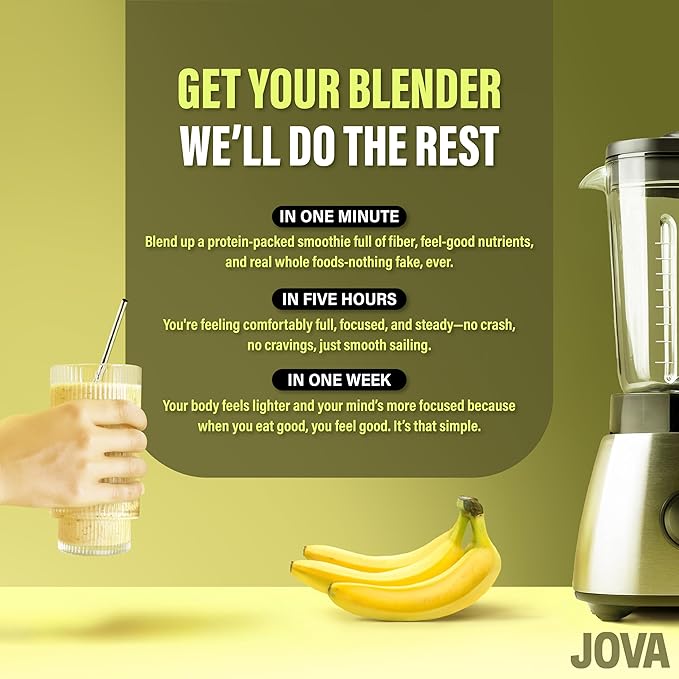 JOVA Pistachio Smoothie Mix | Healthy Snack with Whole Foods: Oats, Cacao, Cashews, Collagen & Chia